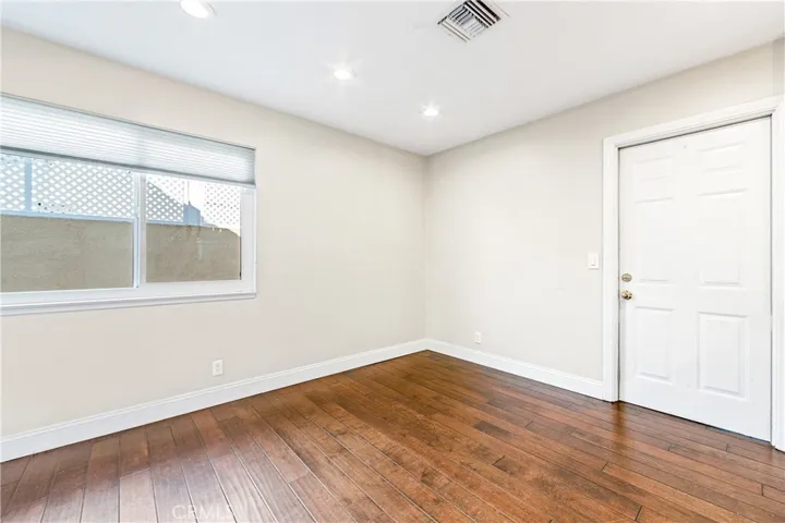 Dining room with direct access to the garage.
