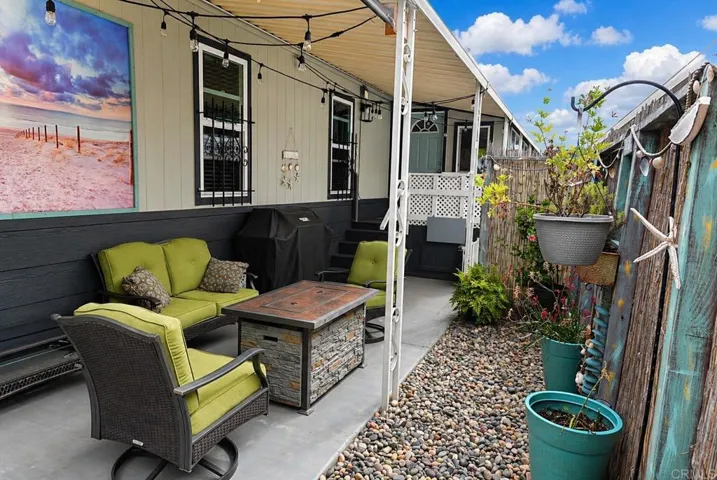 Outdoor sitting area