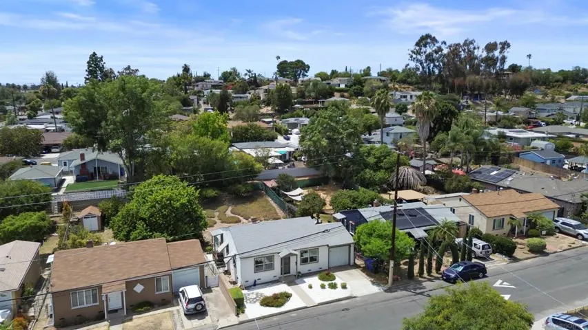 Aerial view showing neighborhood