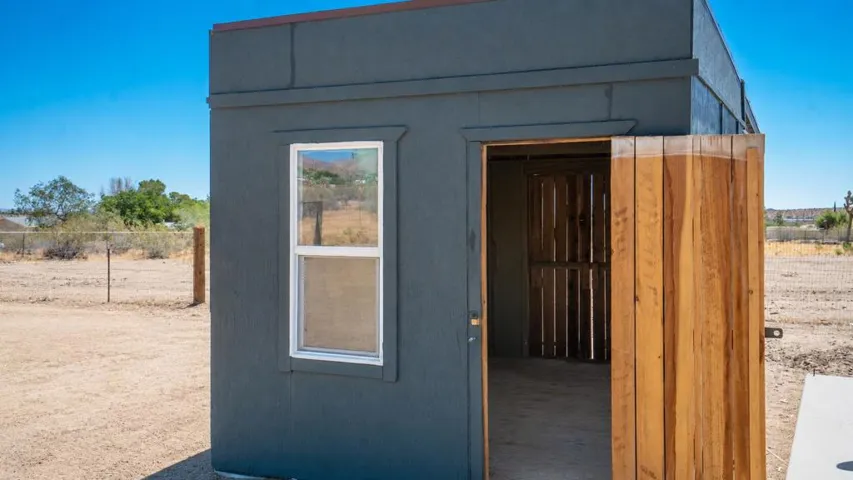 front of 3rd storage shed