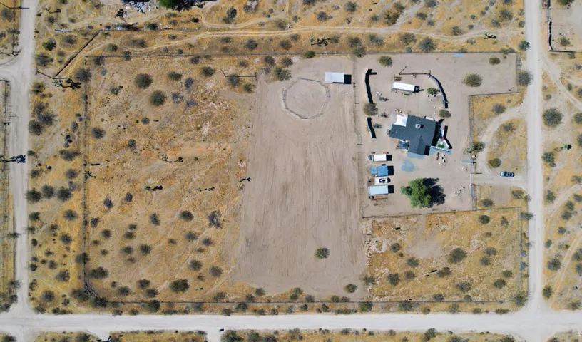 Overhead shot of entire property