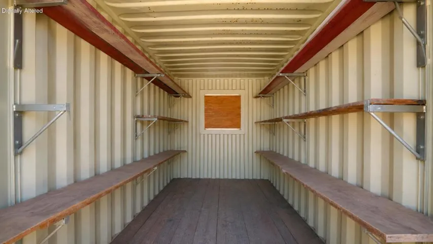 Inside of storage container