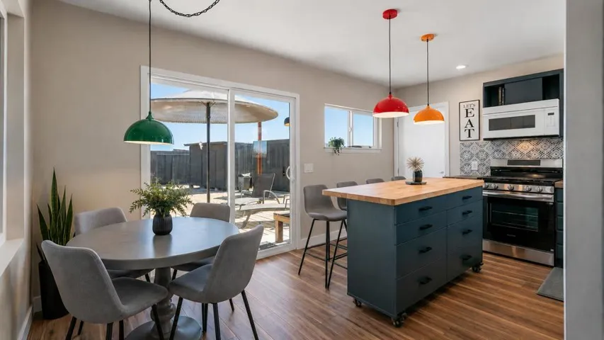 Kitchen- view from living room