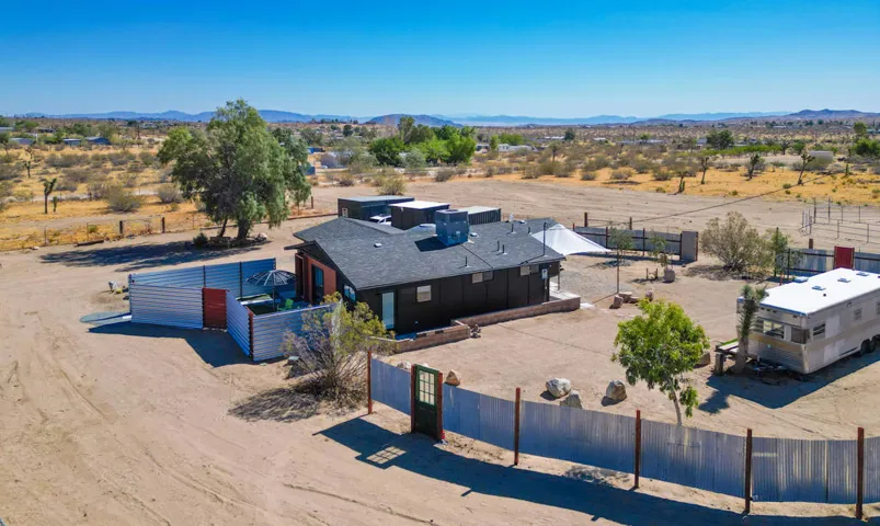 Drone over view of property