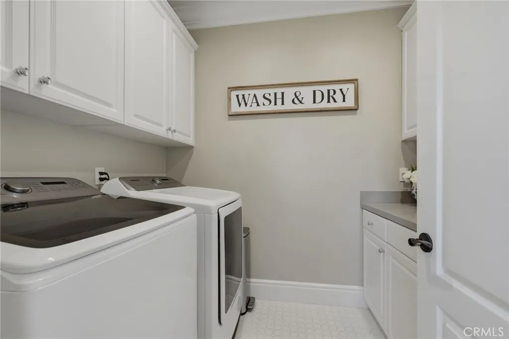 Upstairs laundry room