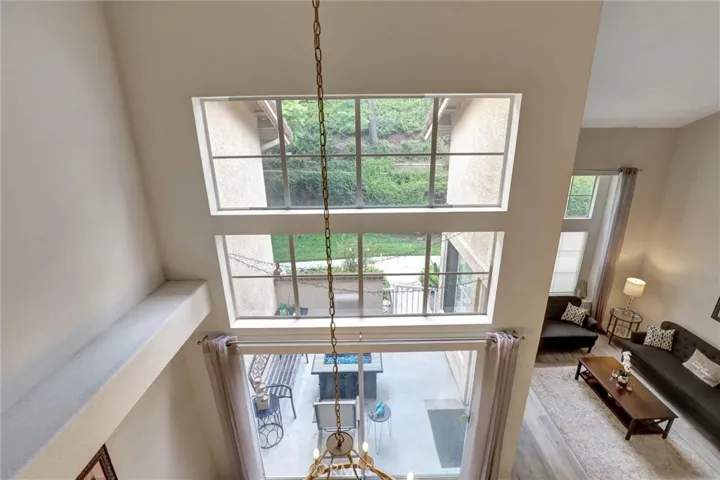 Loft overlooks Dining area