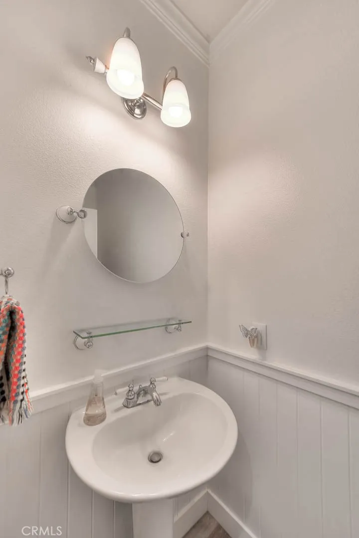 Downstairs powder room