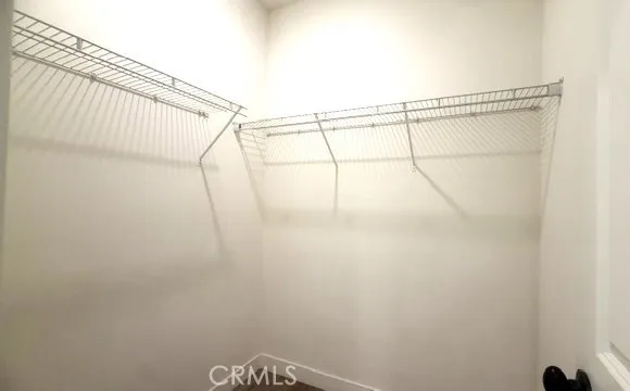 closet in the primary bedroom