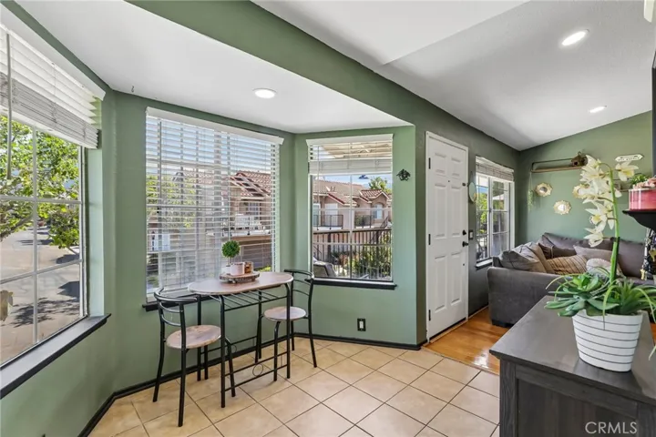 Dining area with views of  mountains --15 VIA HERMOSA RSM