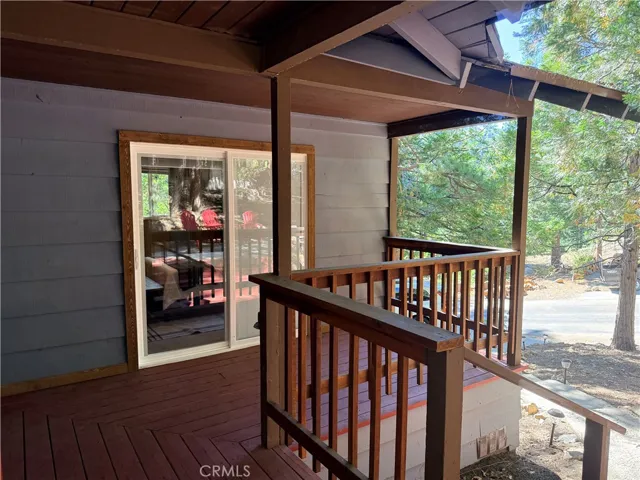 Porch with Sliding Door to Primary Bedroom