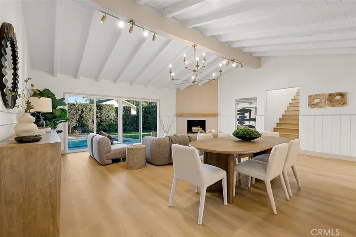 Modern airy great room.