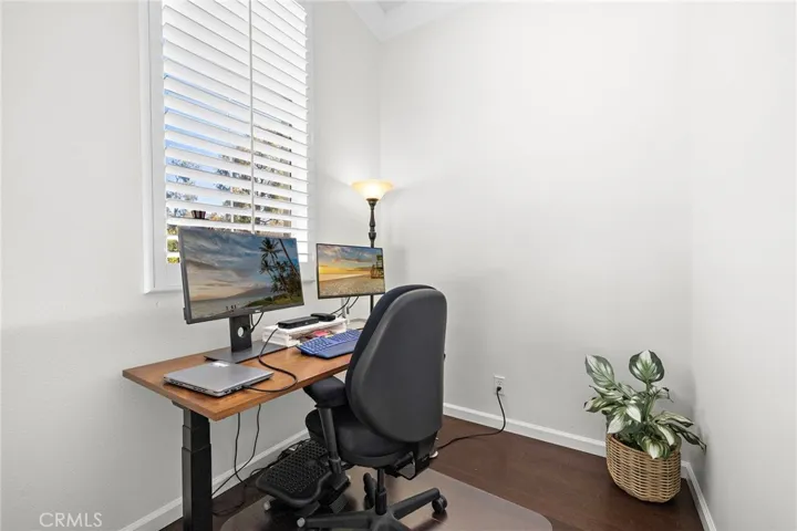 This is an additional loft space that was built by a previous owner, perfect for a home office in addition to the 2 bedrooms.