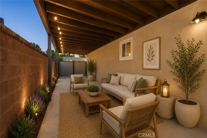 Virtual Staged side yard photo