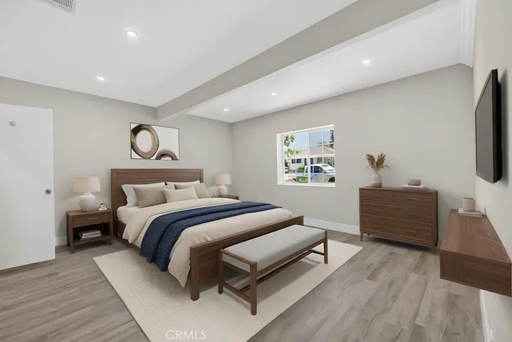 Virtual Staged Bedroom photo