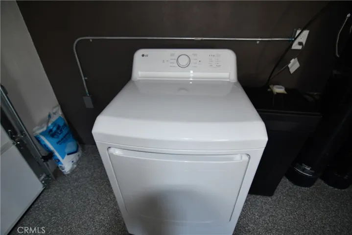 New Dryer in Garage