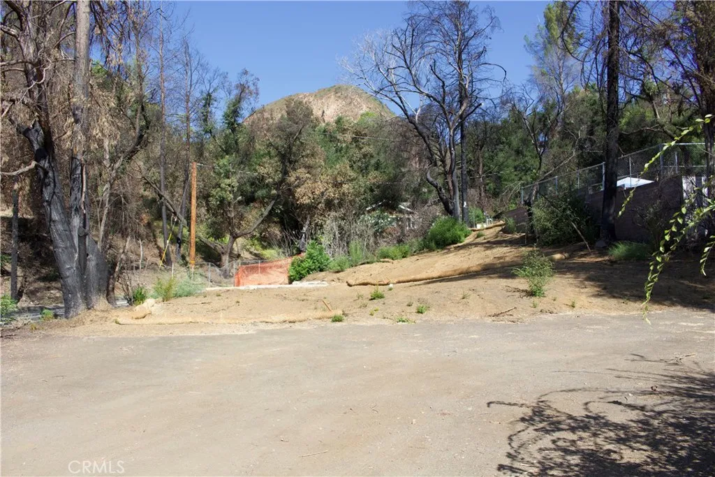 Frontage of lot.