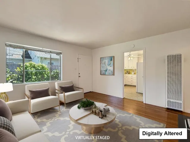 Virtually Staged Living Room