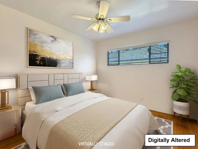 Virtually Staged Bedroom