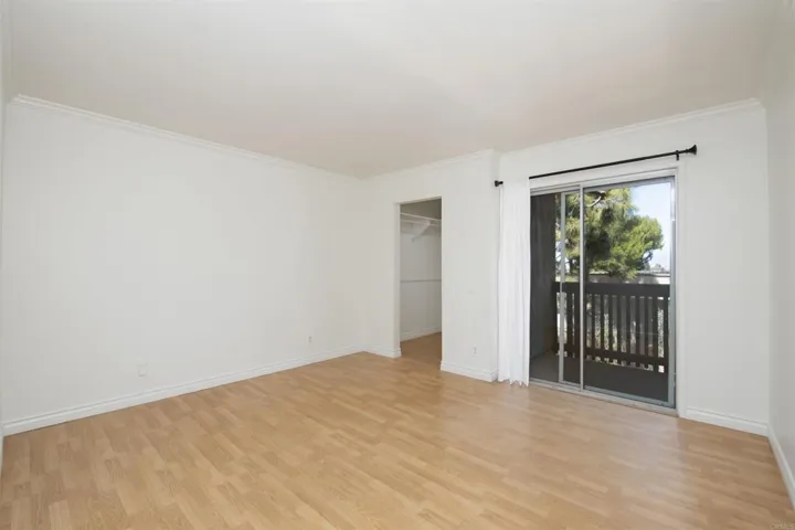 Exit onto balcony