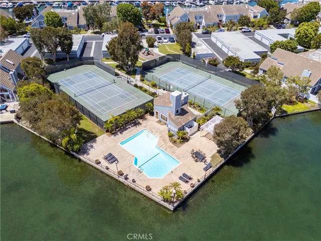 There are several tennis courts and two pools in the community.