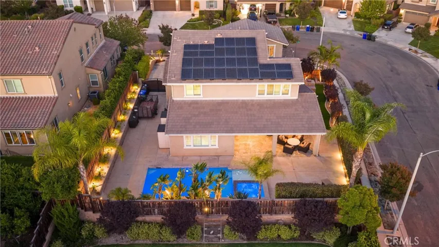 Aerial View of Backyard