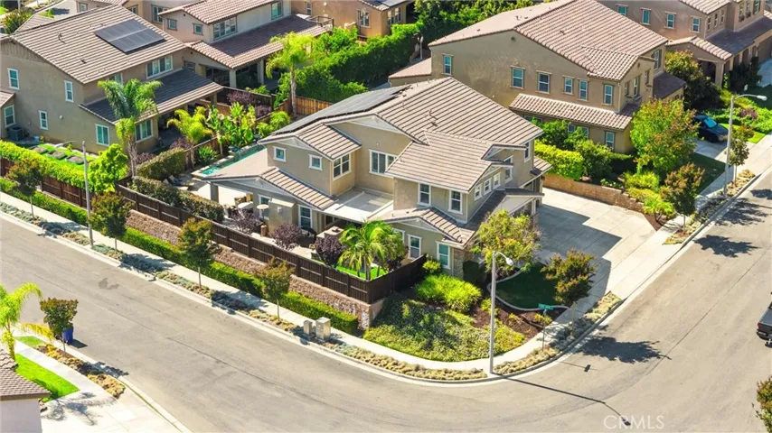 Large corner lot.