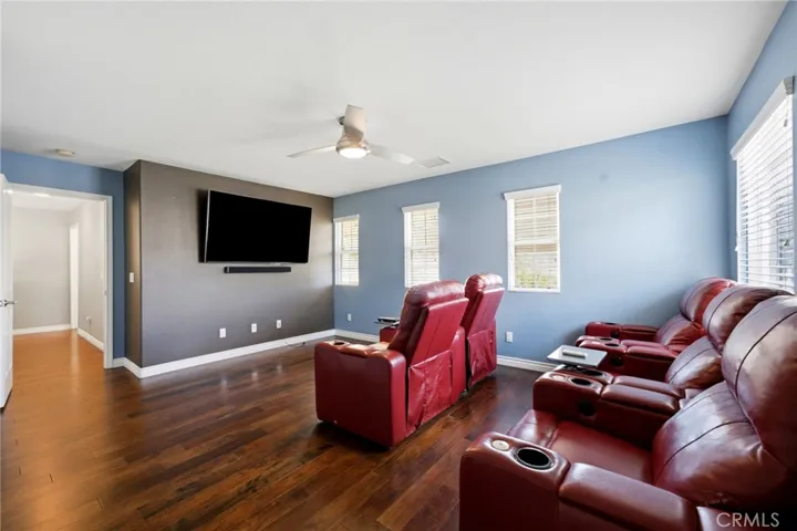 Bedroom being used as Media Room