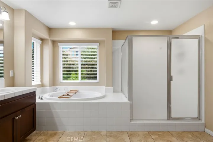Separate Shower & Roman Tub