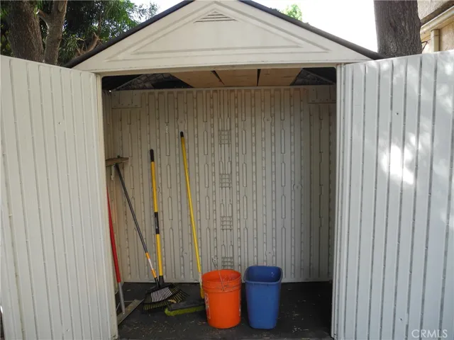 Shed included
