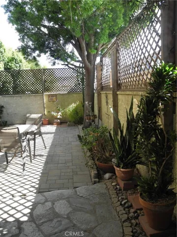 Paved patio