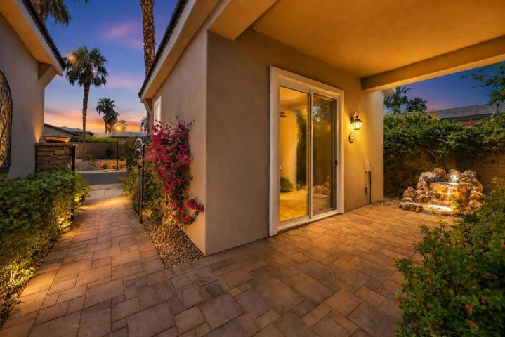 Casita entry at dusk