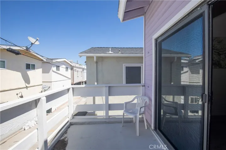 Balcony off of primary bedroom