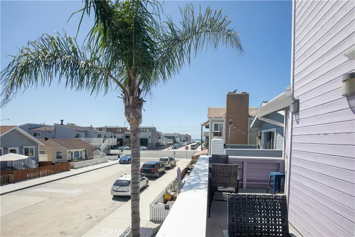 Balcony upstairs off of living room