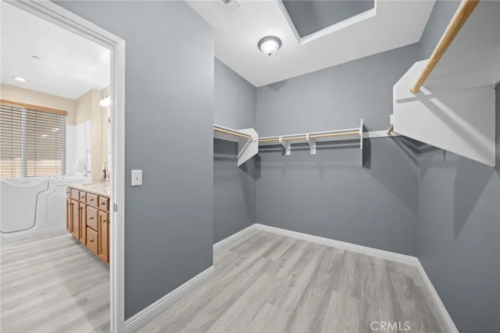Primary walk in closet