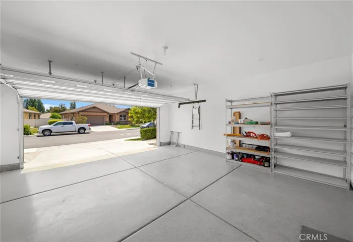 2 car garage with storage