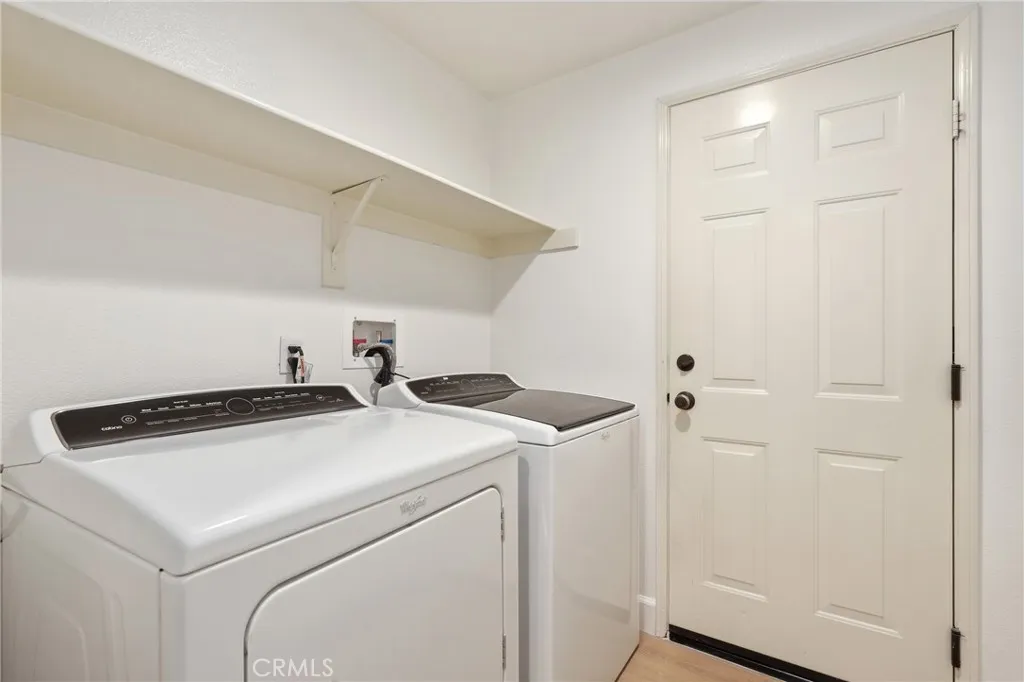 Indoor laundry room with direct access to the 2-car garage