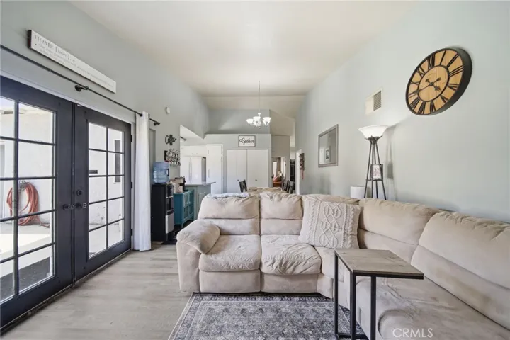 living room w/ backyard access