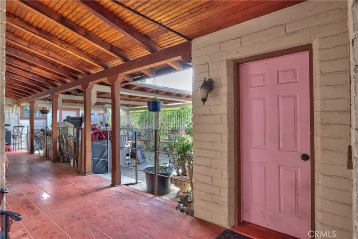 Entrance of home with access to casita.