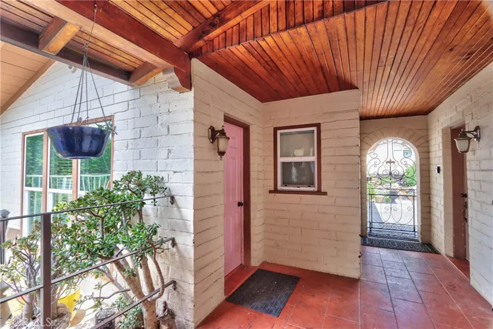 Entrance of home with access to casita.