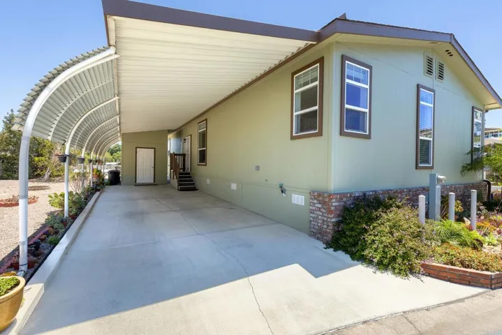 Wide driveway