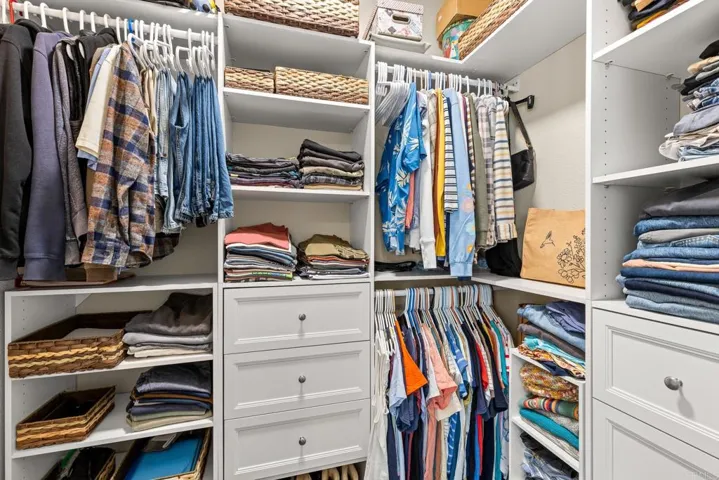 Primary walk in closet