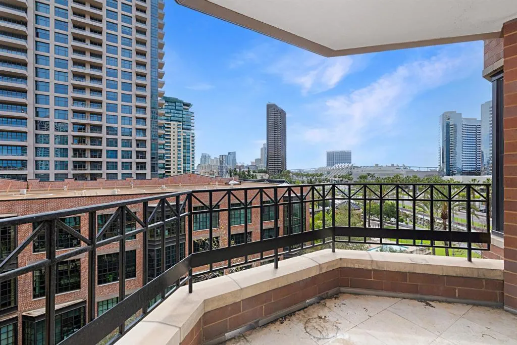 View from living room balcony door