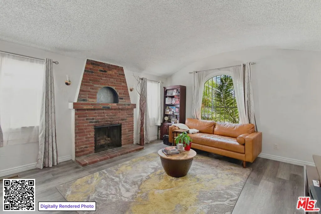 Virtually cleared living room