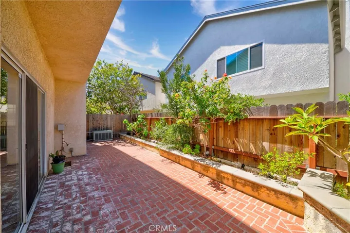 Enclosed private backyard
