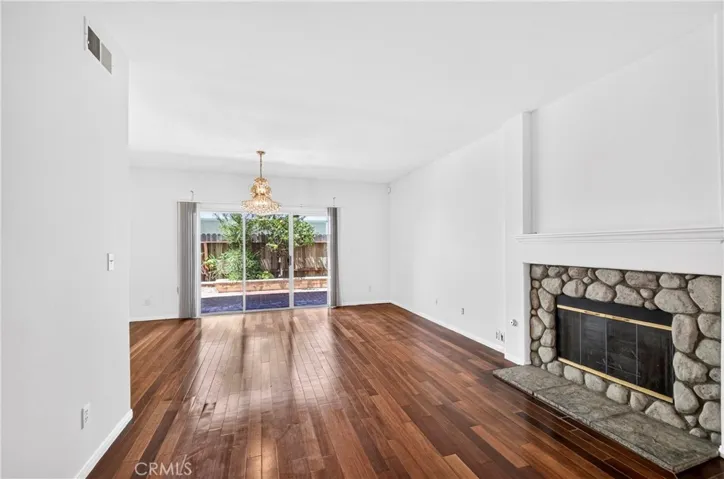 Stone-faced Fireplace