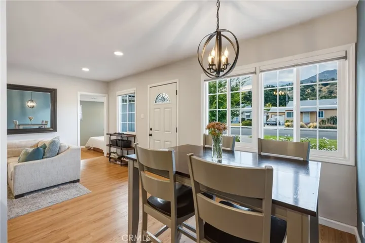 Open concept dining room