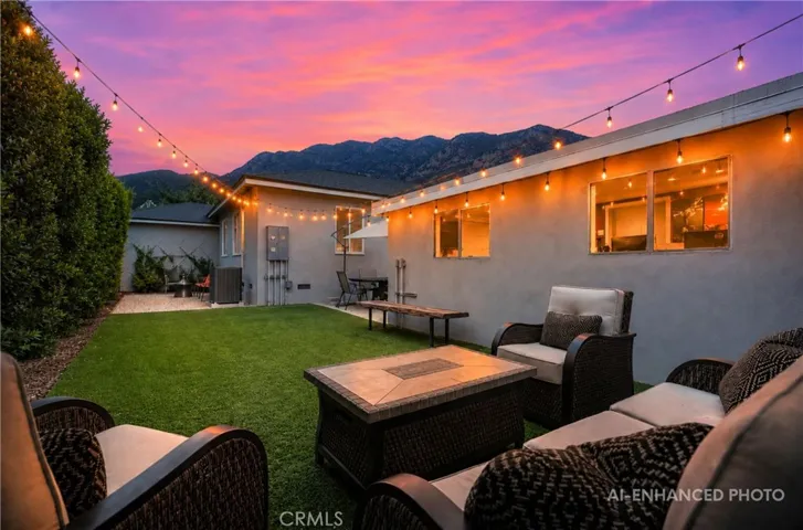 View of the foothills from the backyard
