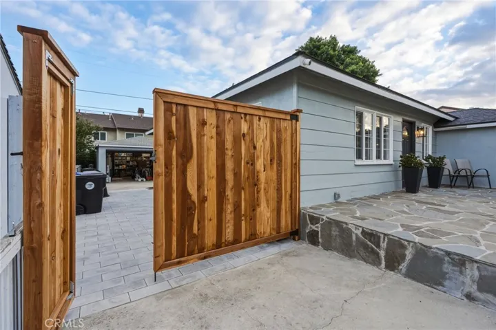Custom 80/20 split vehicle-and-pedestrian gates