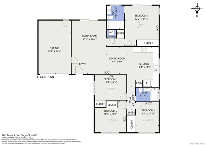 5243 Triana St, San Diego, California 92117