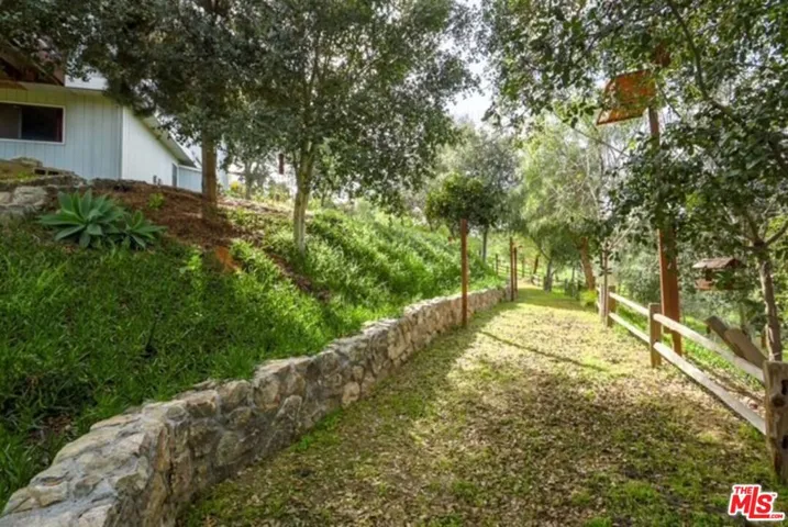 Walking path in spring